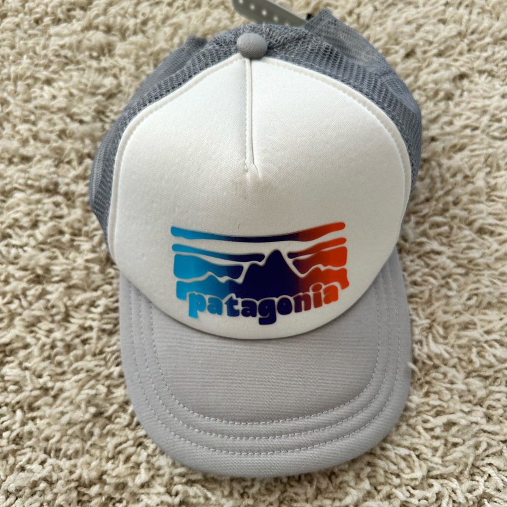 Patagonia Trucker Hat - White and Gray